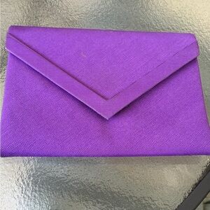 Vintage Dior Purple Ribbed Faille Evening Clutch - Boutique Line